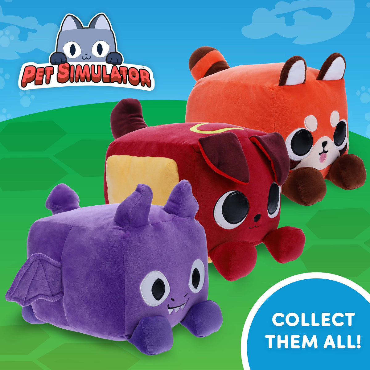 PET SIMULATOR - Red Panda HUGE Pet Plush (8.5" Tall, Series 1) [Includes DLC]