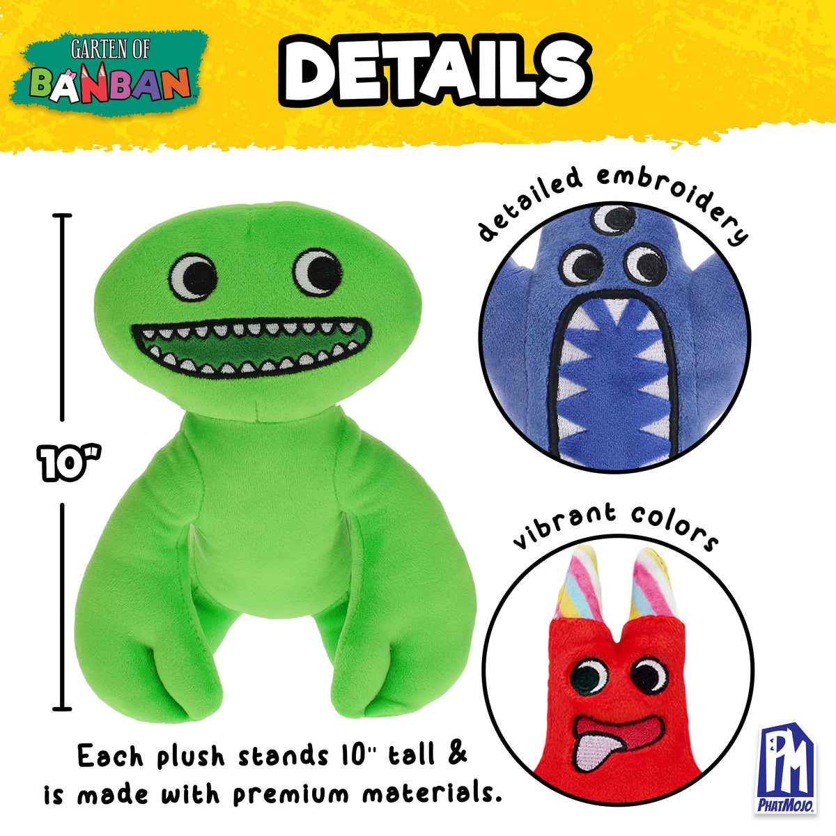 GARTEN OF BANBAN - Collectible Plush 3-Pack (Three 10" Plushies, Series 1)